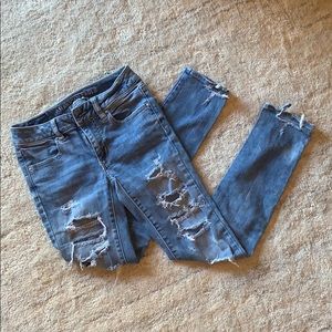 American eagle ripped jeans!